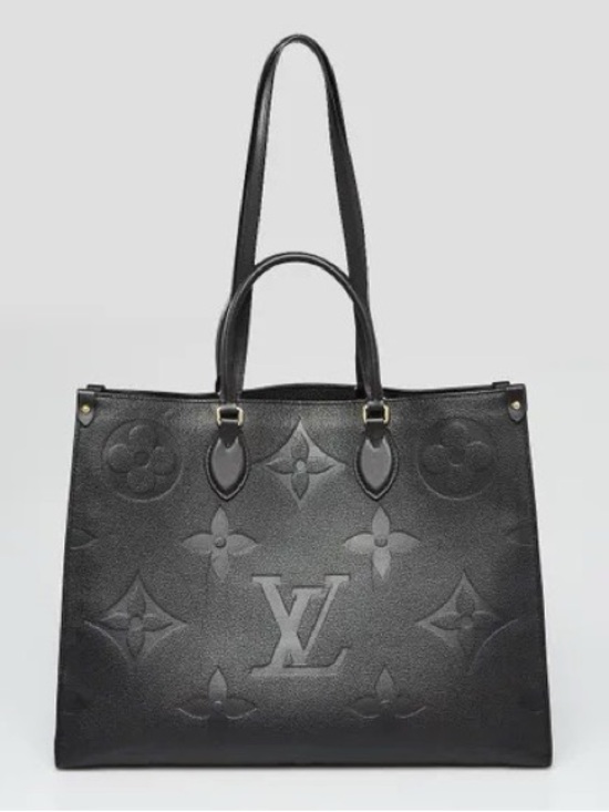 Louis Vuitton Handbags - Louis Vuitton Black Monogram Embossed Tote